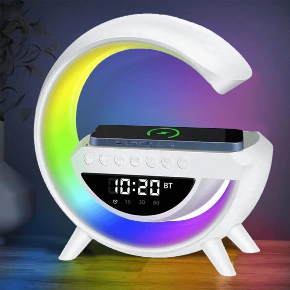 G Shaped LED Wireless Charging Speaker - Image 4