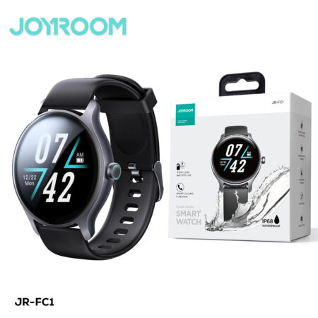 Joyroom-Fc1 Classic Series Smart Watch (Make/Answer Call) Dark WITH SMART-TIME PRO APP Gray