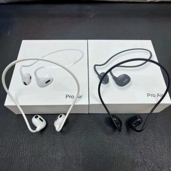 PRO AIR NECK HANGING WIRELESS EARPHONE BLACK - Image 2